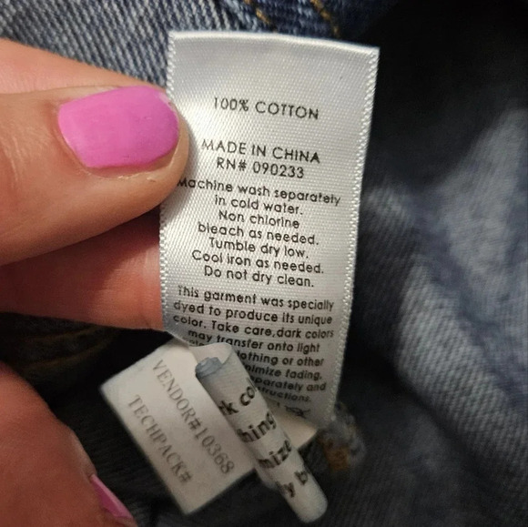 PACSUN denim button front mini skirt. Size 26 - Picture 5 of 5